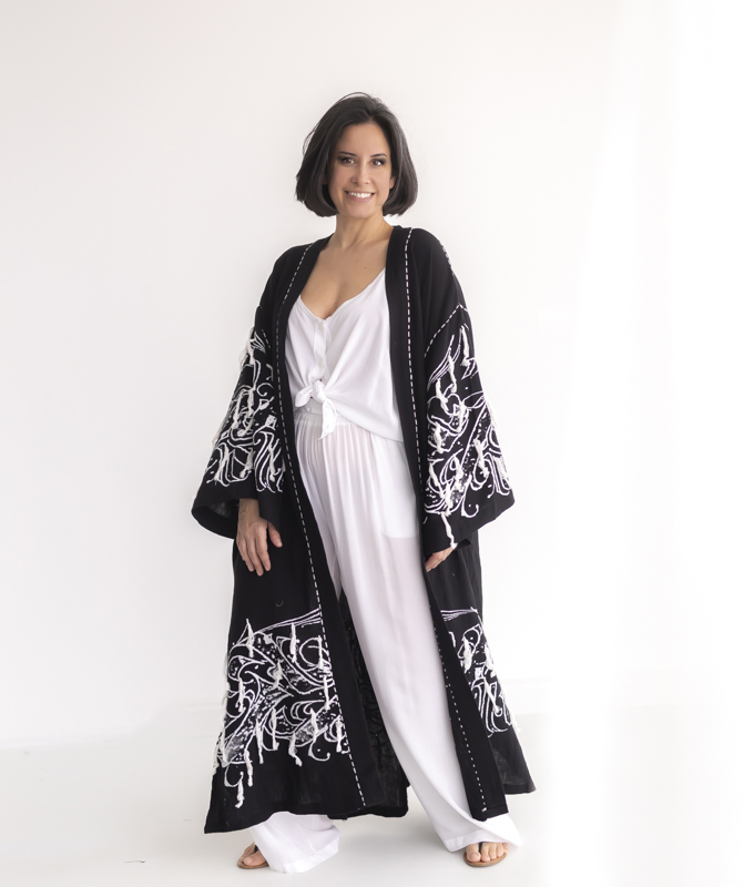 Kubbeli Kimono -SİYAH