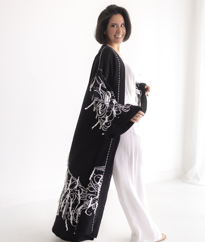 Kubbeli Kimono -SİYAH