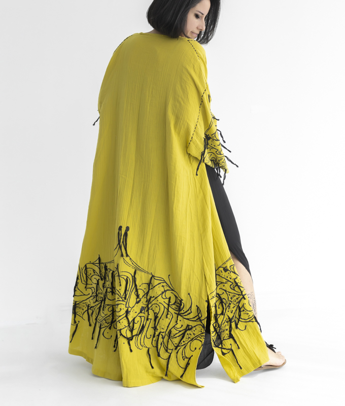 Kubbeli Kimono - OKSİT SARI